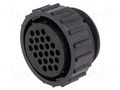 Connector: circular; plug; female; PIN: 24; w/o contacts; for cable TE Connectivity CPC-206837-1