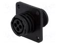 Connector: circular; socket; female; PIN: 4; w/o contacts; size 11 TE Connectivity CPC-0-0182921-1