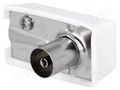 Connector: coaxial 9.5mm (IEC 169-2); plug; female; for cable Goobay COAX-SOCKET