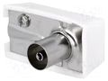Connector: coaxial 9.5mm (IEC 169-2); plug; female; for cable GOOBAY COAX-SOCKET