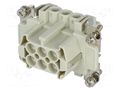 Connector: HDC; female; CNE; PIN: 6; 16A; 500V; 6+PE; size 44.27 ILME CNEF06T