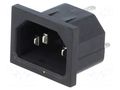 Connector: AC supply; socket; male; 10A; 250VAC; C14 (E); MS-1 CLIFF CL19192
