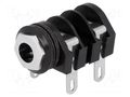 Connector: Jack 6,3mm; socket; female; mono,external thread nut CLIFF CL1298A