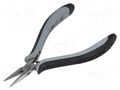 Pliers; smooth gripping surfaces,straight,half-rounded nose C.K CK-3772D120