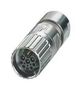 CIRCULAR CONN, PLUG, 5+3+PE, CRIMP 1629020