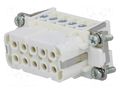 Connector: HDC; contact insert; female; C146,heavy|mate; PIN: 10 AMPHENOL C146-10B0100024