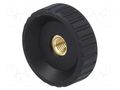 Knob; Ø: 50mm; Int.thread: M10; 20mm; H: 28.5mm; polyamide ELESA+GANTER BT.50FP-M10