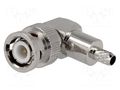 Connector: BNC; plug; male; angled 90°; crimped; RG58; for cable YIZN Jiangsu Tengyu Electronics co. BNC-212