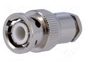 Connector: BNC; plug; male; straight; 50Ω; soldering,clamp; PTFE YIZN Jiangsu Tengyu Electronics co. BNC-141