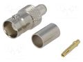 Connector: BNC; plug; female; straight; 75Ω; crimped; RG59 YIZN Jiangsu Tengyu Electronics co. BNC-110