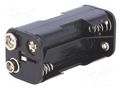 Holder; AAA,R3; Batt.no: 4; 6F22 type; black COMF BH-443B