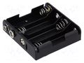 Holder; AA,R6; Batt.no: 4; 6F22 type; black COMF BH-341-1B