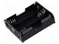 Holder; AA,R6; Batt.no: 3; for PCB; black COMF BH-331P