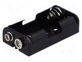 Holder; AA,R6; Batt.no: 2; 6F22 type; black COMF BH-321-1B
