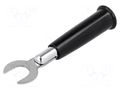 Connector: fork terminals; plug; 60VDC; black; 6mm AXIOMET BC-005/B