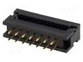 Connector: IDC; PIN: 14; 1A; IDC,THT; for ribbon cable; 2.54mm; 2x7 CONNFLY AWLP14