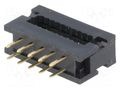 Connector: IDC; PIN: 10; 1A; IDC,THT; for ribbon cable; 2.54mm; 2x5 CONNFLY AWLP10