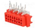 Connector: Micro-MaTch; socket; female; PIN: 8; angled 90°; THT TE Connectivity AMP-7-215460-8