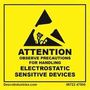LABEL, 50MM X 50MM, BLACK/YELLOW 06722