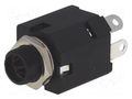 Connector: Jack 6,3mm; socket; female; stereo; ways: 3; straight AMPHENOL ACJS-MIVS-3S