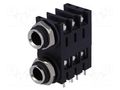 Connector: Jack 6,3mm; socket; female; ways: 3; angled 90°; THT AMPHENOL ACJS-MHD