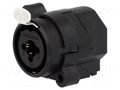 Connector: Jack 6,3mm + XLR; socket; female; straight; THT; IP40 AMPHENOL ACJC6V