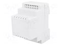 Enclosure: for DIN rail mounting; Y: 90mm; X: 53mm; Z: 71mm; ABS MASZCZYK ABS-73