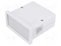 Enclosure: panel; X: 72mm; Y: 72mm; Z: 36mm; ABS; grey; screwed MASZCZYK ABS-61PC