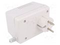 Enclosure: for power supplies; vented; X: 65mm; Y: 92mm; Z: 57mm; ABS MASZCZYK ABS-49