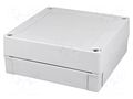 Enclosure: multipurpose; X: 130mm; Y: 130mm; Z: 50mm; MNX; grey; IK08 FIBOX PC125/50LG