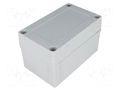Enclosure: multipurpose; X: 80mm; Y: 130mm; Z: 75mm; MNX; grey; IK08 FIBOX PC100/75HG