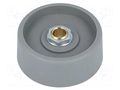 Knob; without pointer; polyamide; Øshaft: 6mm; Ø40x16mm; grey OKW A3140068