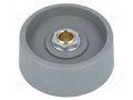 Knob; without pointer; polyamide; Øshaft: 6mm; Ø40x16mm; grey OKW A3140068