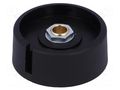 Knob; with pointer; polyamide; Øshaft: 6mm; Ø40x16mm; black OKW A3040069