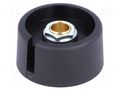 Knob; with pointer; polyamide; Øshaft: 6.35mm; Ø31x16mm; black OKW A3031639