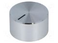 Knob; with pointer; aluminium,plastic; Øshaft: 6mm; Ø22.5x13.3mm OKW A1422461