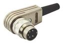 CIRCULAR CONN, R/A PLUG, 8POS, CABLE T3504055