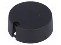 Knob; with pointer; plastic; Øshaft: 6mm; Ø40x16mm; black; A10 OKW A1040069