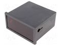 Enclosure: panel; X: 96mm; Y: 48mm; Z: 90mm; ABS; black; DINS SUPERTRONIC PP10N