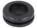 Grommet; with bulkhead; Ømount.hole: 19mm; Øhole: 15.5mm; PVC ESSENTRA PPE-16