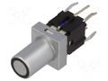 Switch: keypad; Pos: 2; SPST-NO; 0.05A/12VDC; silver; LED; blue; THT HIGHLY ELECTRIC PB6149L-4-102