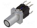 Switch: keypad; Pos: 2; SPST-NO; 0.05A/12VDC; silver; LED; blue; THT HIGHLY ELECTRIC PB6149L-4-102