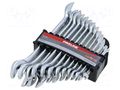 Wrench-set; spanner; steel; 12pcs. PROLINE PRE-OSPANNER-12