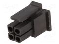 Connector: wire-board; plug; female; PIN: 4; for cable; 3mm; 2x2; 5A NINIGI MFW-04