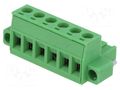 Pluggable terminal block; 5.08mm; ways: 6; straight; plug; female PHOENIX CONTACT MSTB2.5/6STF508