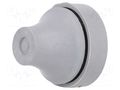 Grommet; Ømount.hole: 16mm; grey; Panel thick: 1÷4mm; L: 18.5mm ESSENTRA LTG-39897