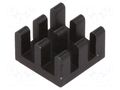 Heatsink: extruded; BGA; black; L: 10mm; W: 10mm; H: 6mm; 32K/W FISCHER ELEKTRONIK ICKBGA10X10