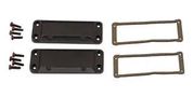 END PANEL KIT, ENCLOSURE, ALUM, BLK 1457JEPF