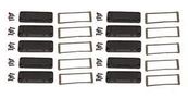 END PANEL KIT, ENCLOSURE, ALUM, BLK 1457JEPF-10
