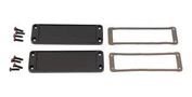 END PANEL KIT, ENCLOSURE, ALUM, BLK 1457LEP